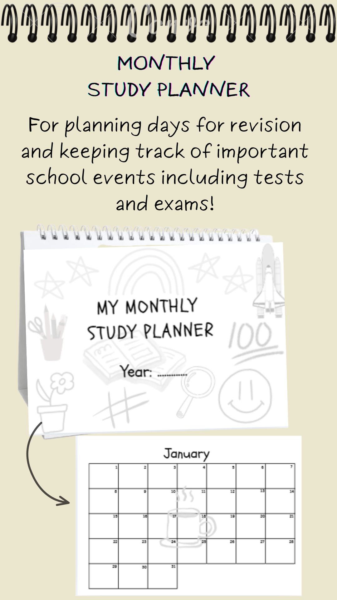 Monthly Study Planner