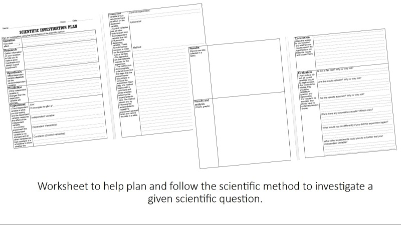 Scientific Investigation Plan