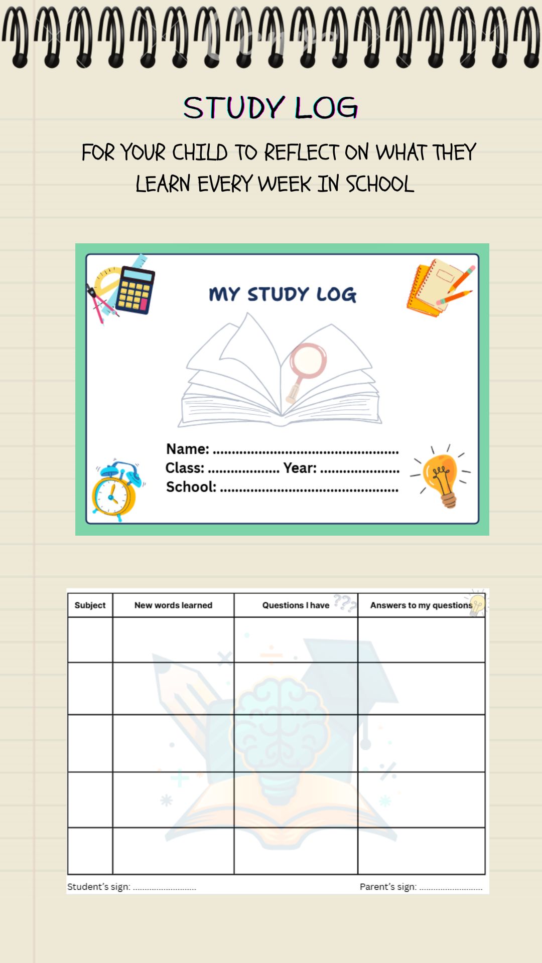 Study Log
