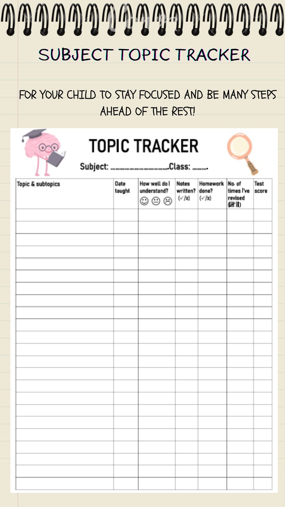 Subject Topic Tracker