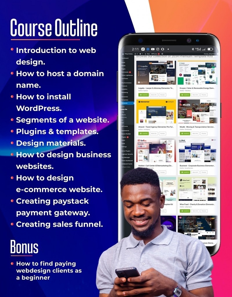 SMARTPHONE WEB DESIGN INCOME GENERATION PROGRAM