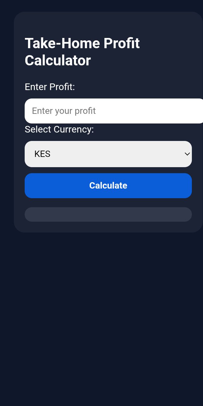Take home profit calculator