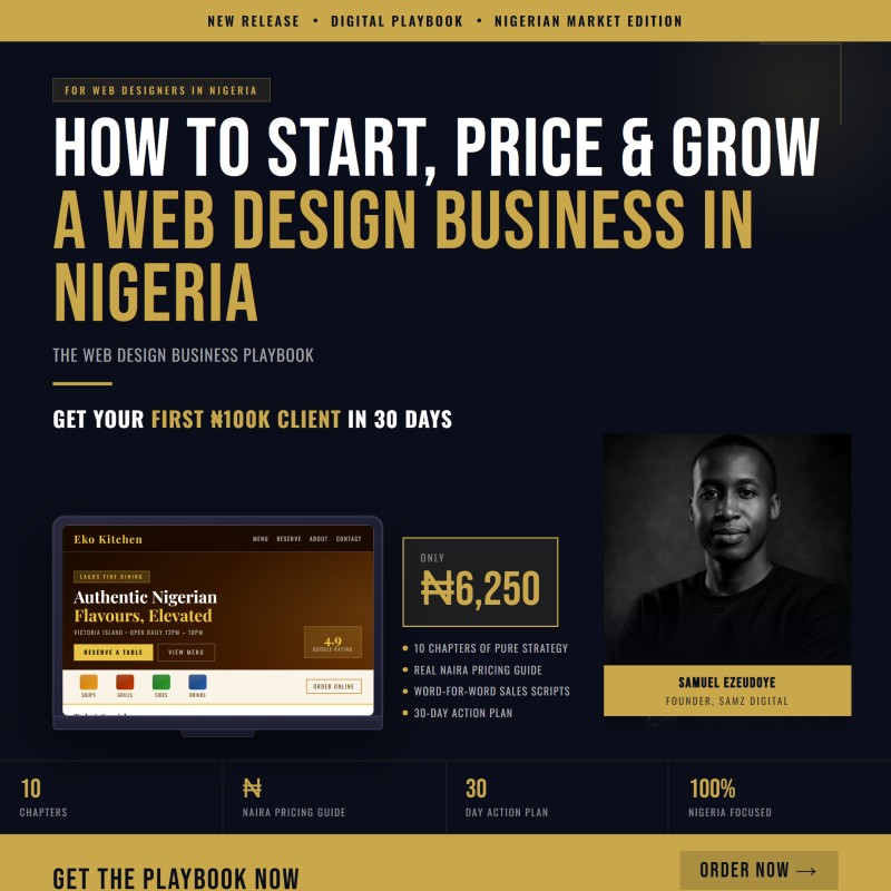 Buy The Web Design Business Playbook by Samuel Chidozie Ezeudoye on Selar