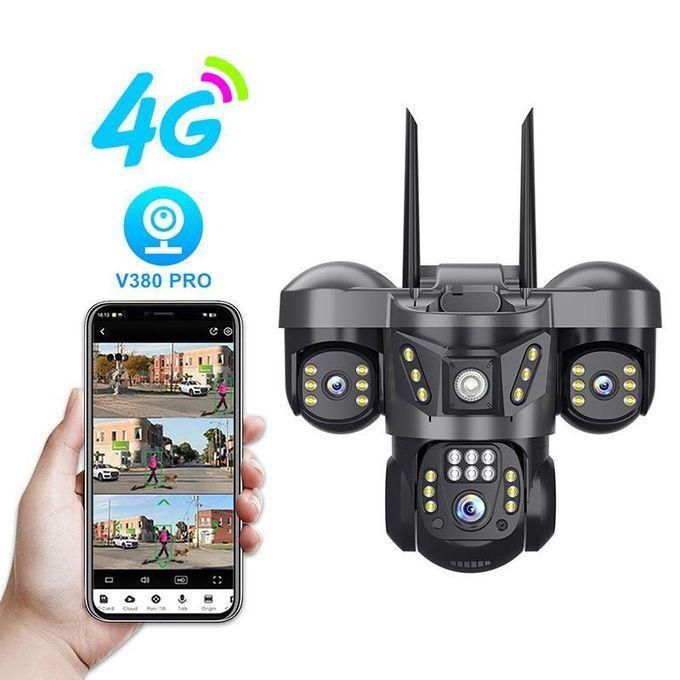 3 lens  4G Solar Smart Camera