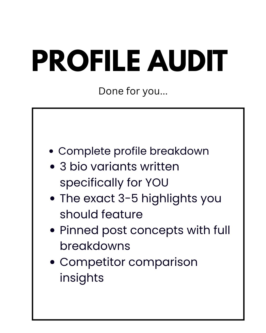 PROFILE AUDIT