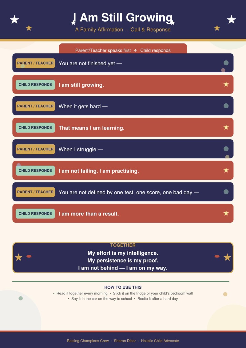 I Am Still Growing — A Family Affirmation