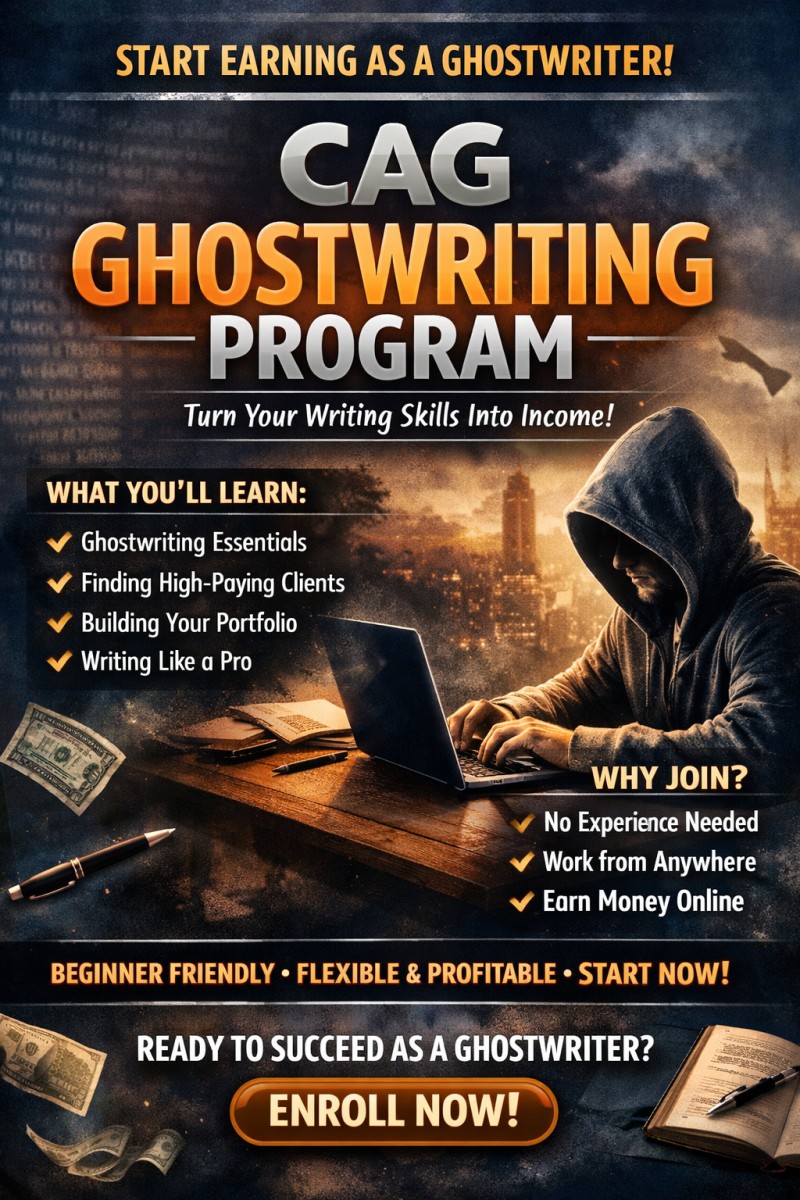 CAG GHOST WRITING PROGRAM