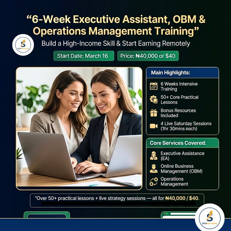 Remote Ready  Cohort 1- The EA, Ops & OBM Career Accelerator