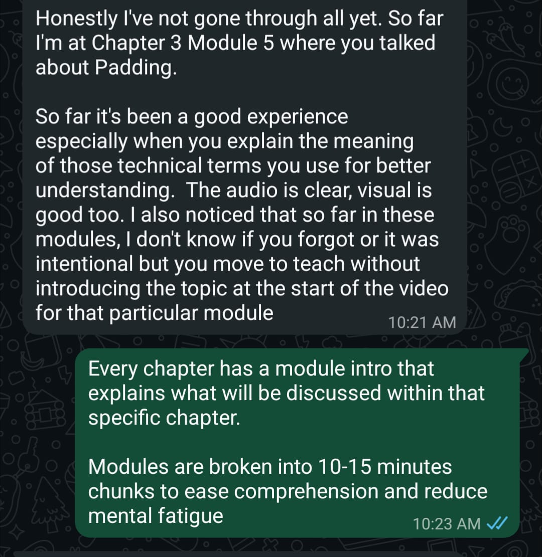 Customer review 1