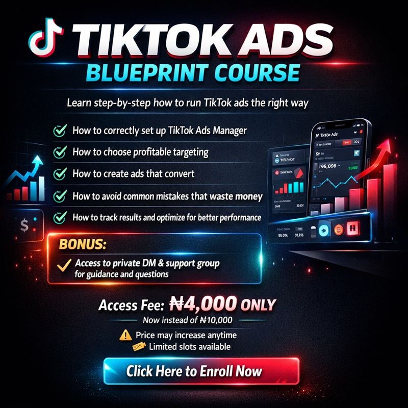 TIKTOK ADS BLUEPRINT COURSE
