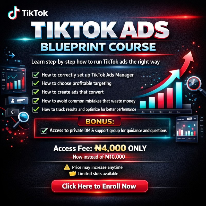 TIKTOK ADS BLUEPRINT COURSE