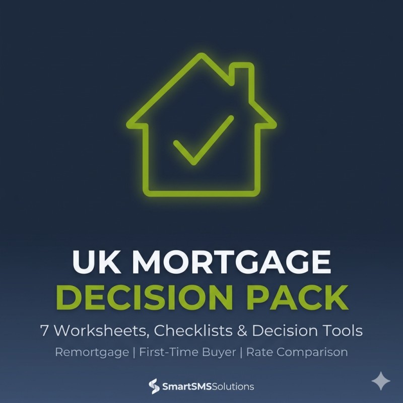 UK Mortgage Decision Pack: Worksheets, Checklists & Decision Tools