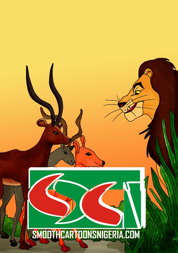 Lion and the Three Antelopes