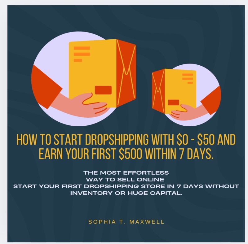 How to start dropshipping with $0- $50 and earn your first $500 in 7 days.