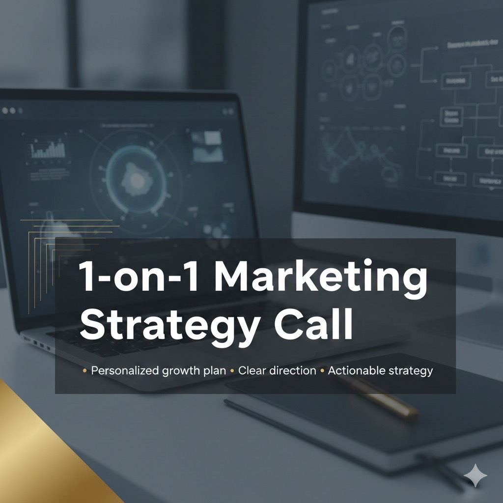 1 on 1 marketing strategy call.