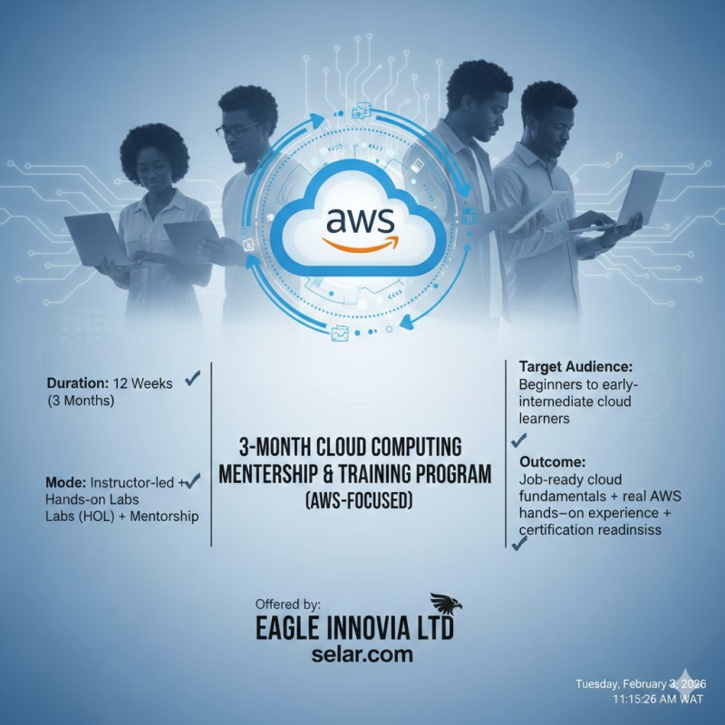 From Zero to Cloud: AWS Cloud Practitioner Track with hands-on labs - One on One Instructor led classe (3 months)