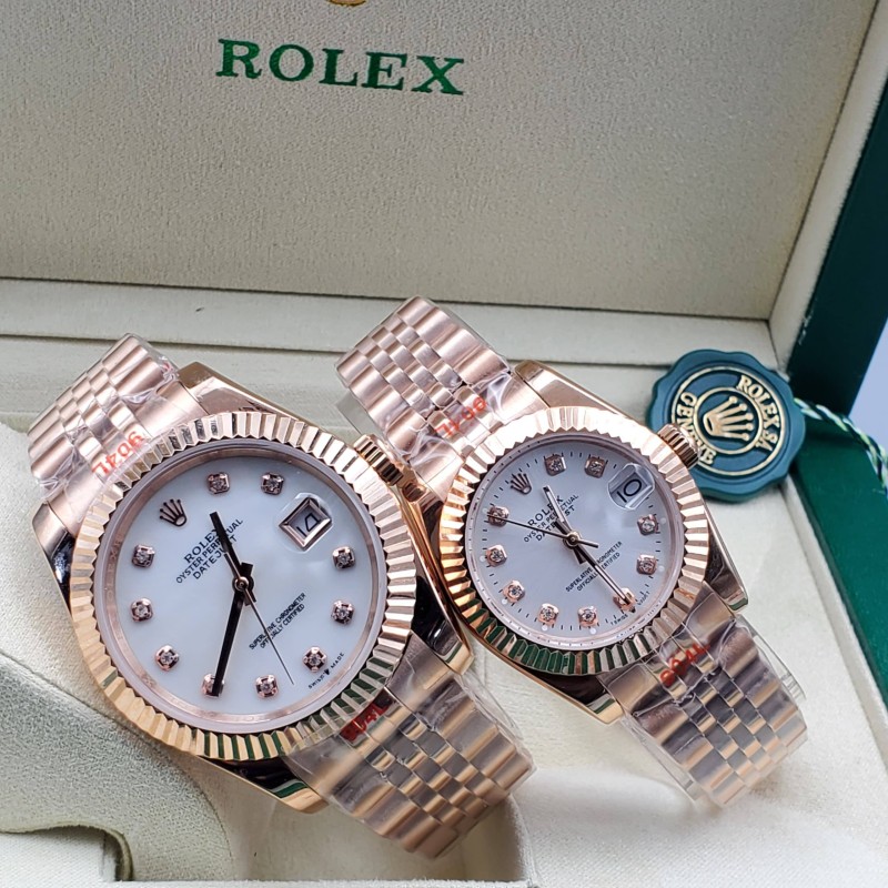 Rolex Couple Wristwatch (Date Just)