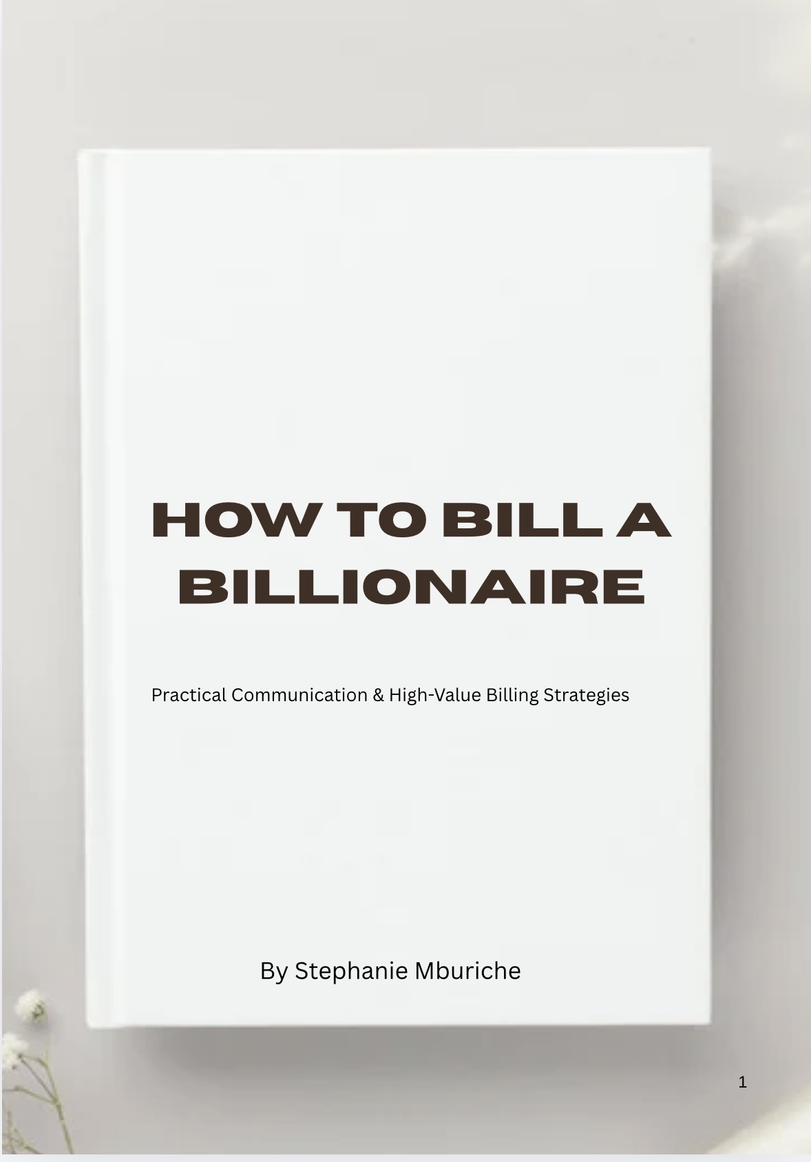 HOW TO BILL A BILLIONAIRE
