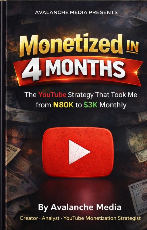 Monetized in 4 Months: The YouTube Strategy That Took Me from ₦80K to $3K Monthly