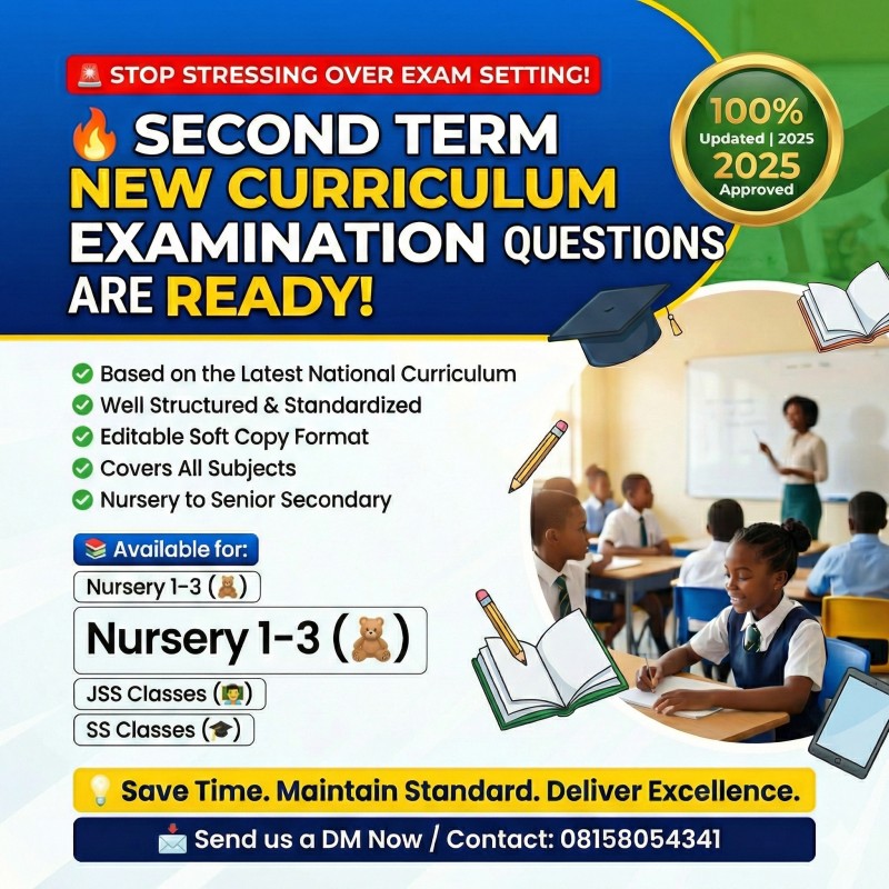 2nd term exams nursery  1-3