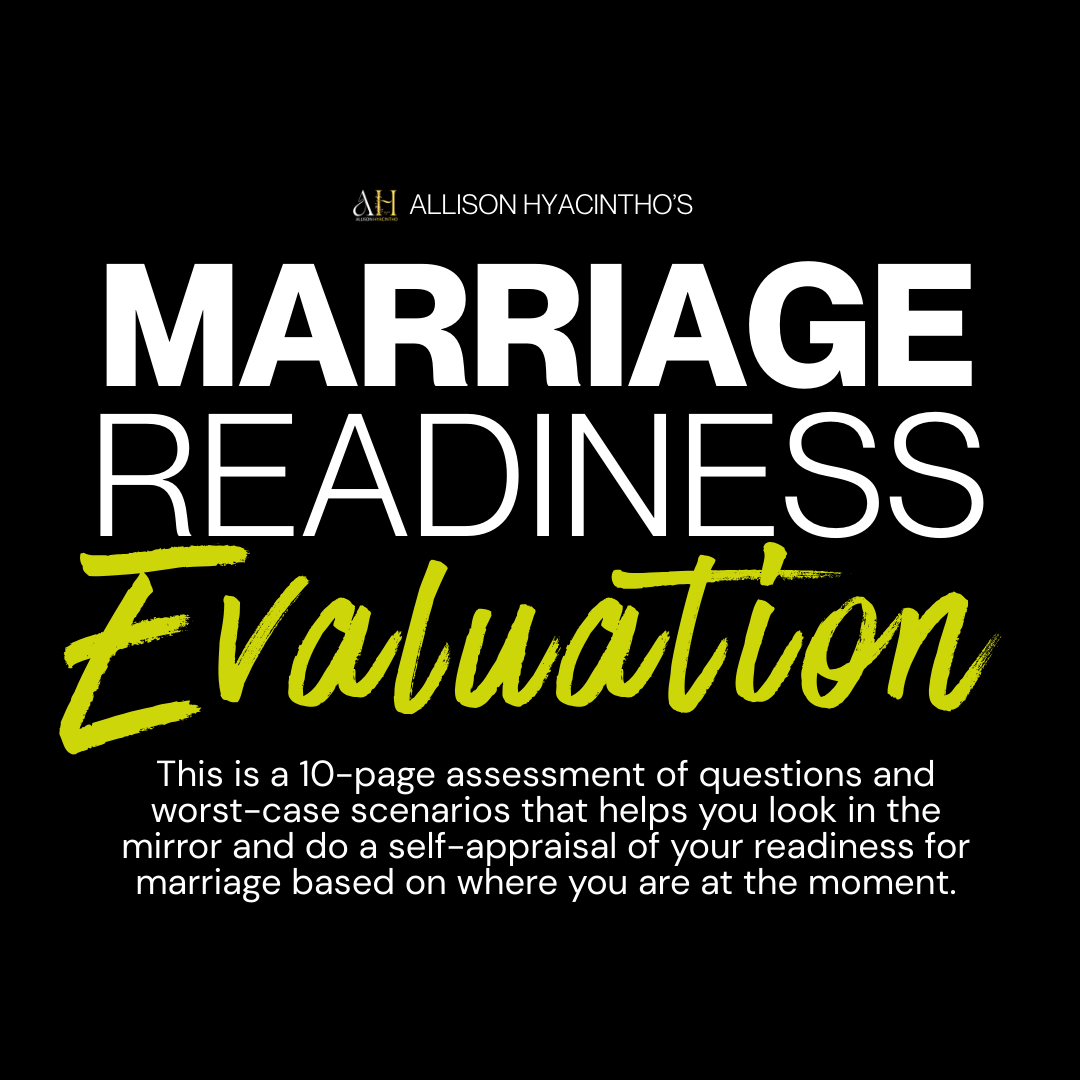 MARRIAGE READINESS EVALUATION SESSION