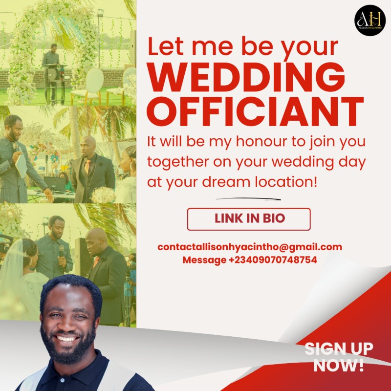 ORDAINED WEDDING OFFICIANT