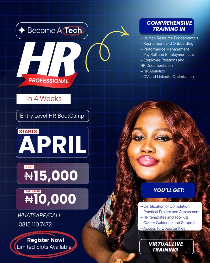Become a Tech HR Professional in 4 Weeks – Entry Level HR Bootcamp