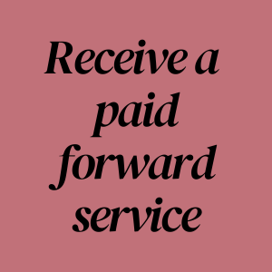 Request to receive a paid forward service