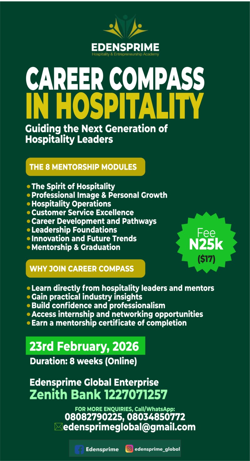 CAREER COMPASS IN HOSPITALITY