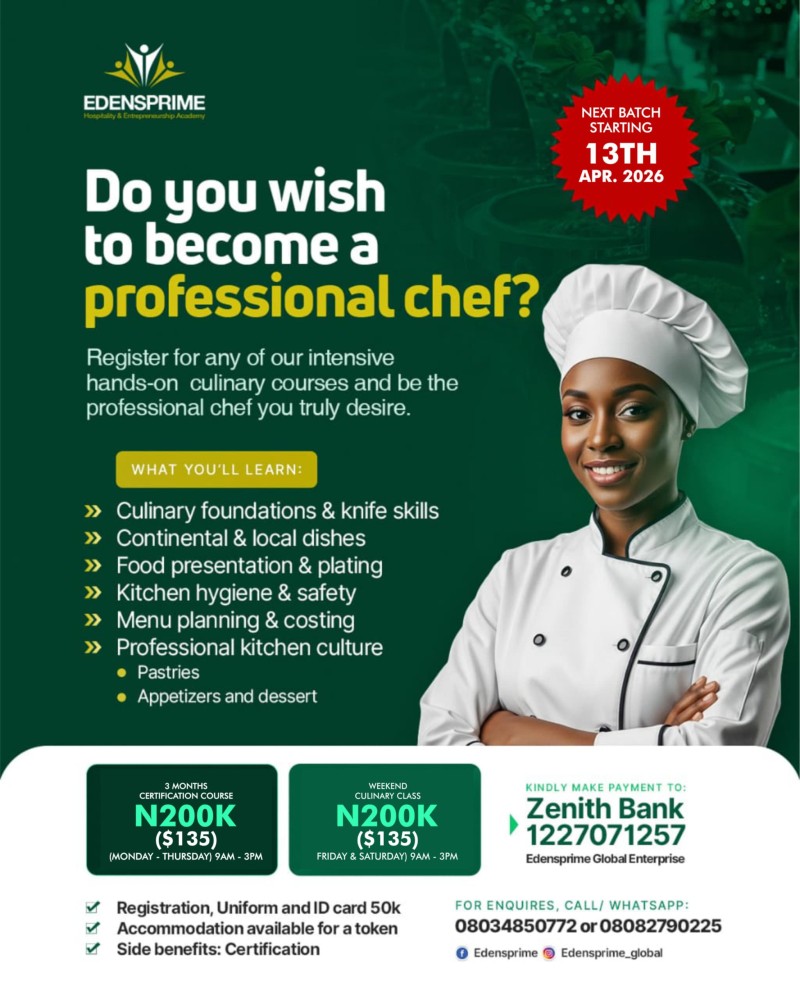 PROFESSIONAL CHEF COURSE
