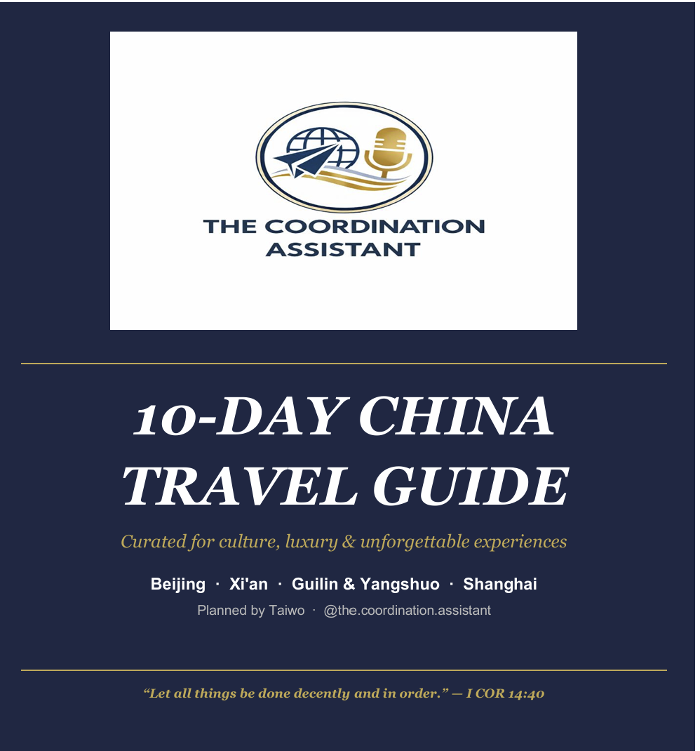China in 10 days- A detailed tourist guide and itinerary