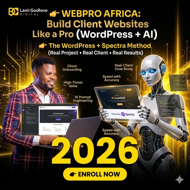 WebPro Africa: Build Client Websites Like a Pro (WordPress + AI) — Team & Agency Plan