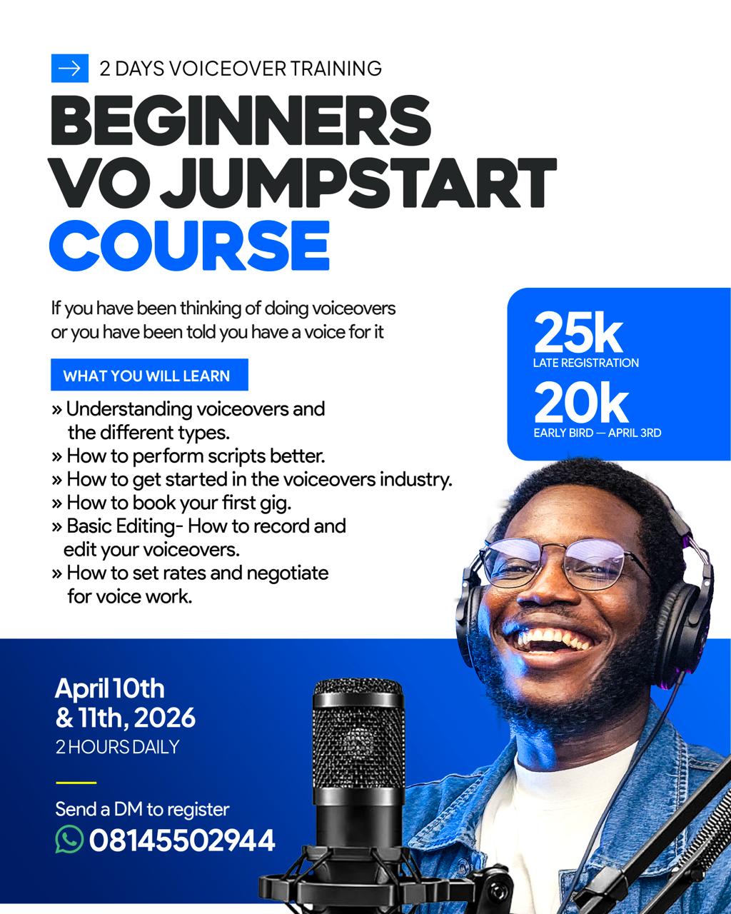 Beginners VO Jumpstart Course