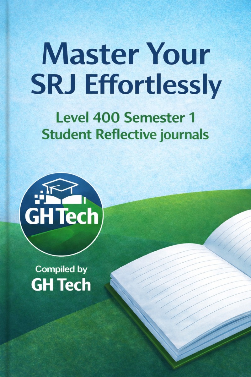 Level 400 Semester 1 Student Reflective Journals