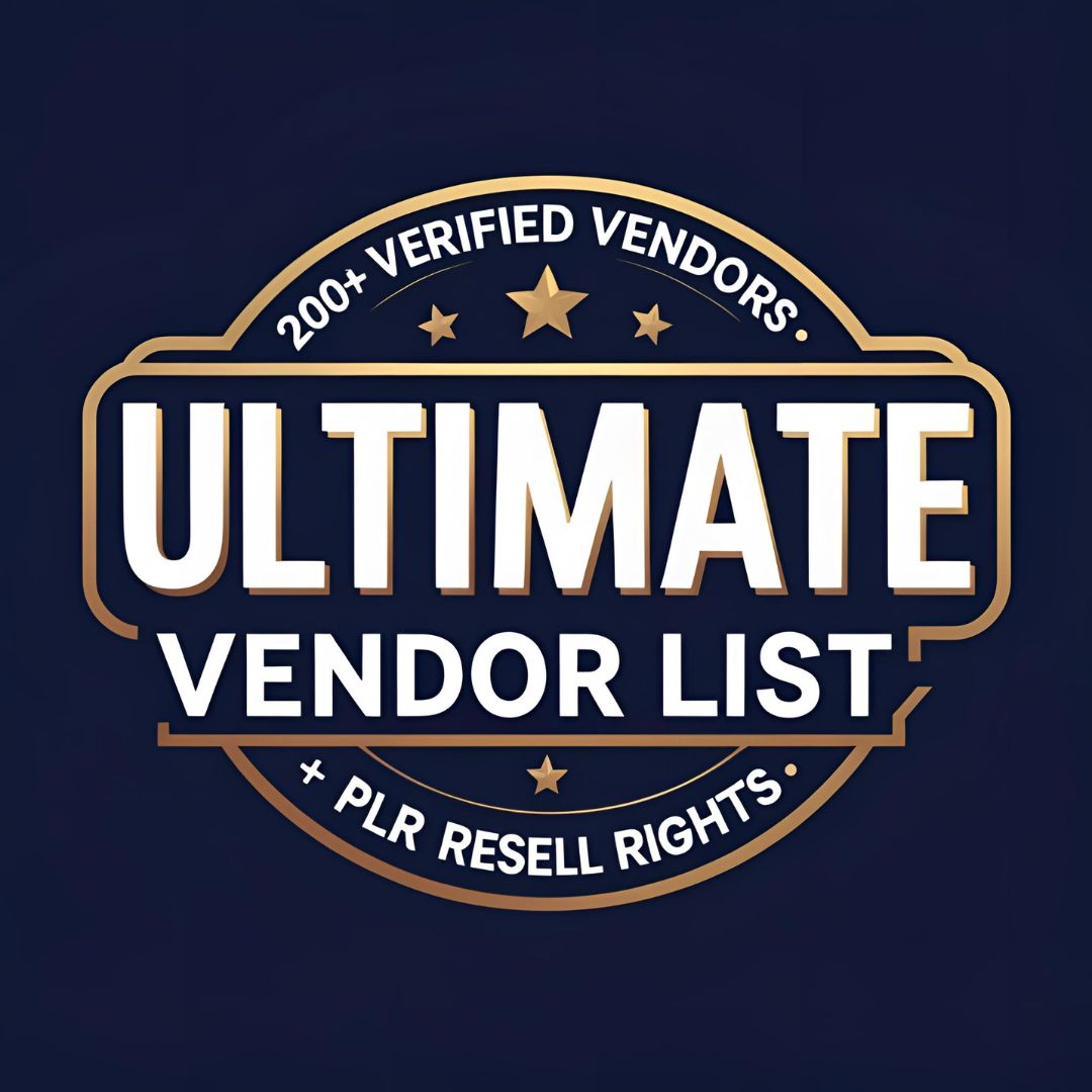 Ultimate Vendor list- PLR