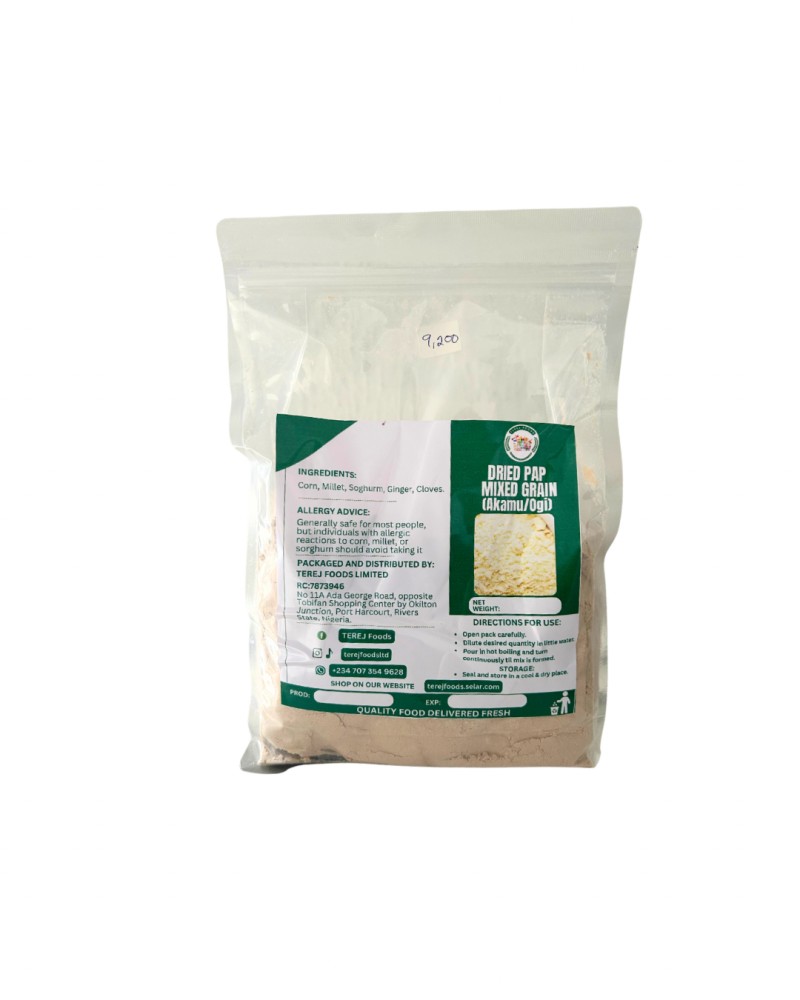 DRIED PAP POWDER (1KG) - MIXED GRAINS (GINGER INFUSED)