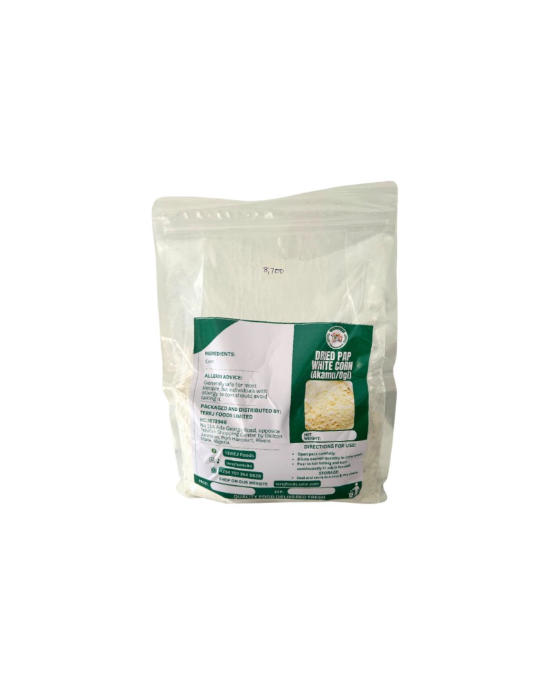 DRIED PAP POWDER (1KG) - PLAIN WHITE CORN