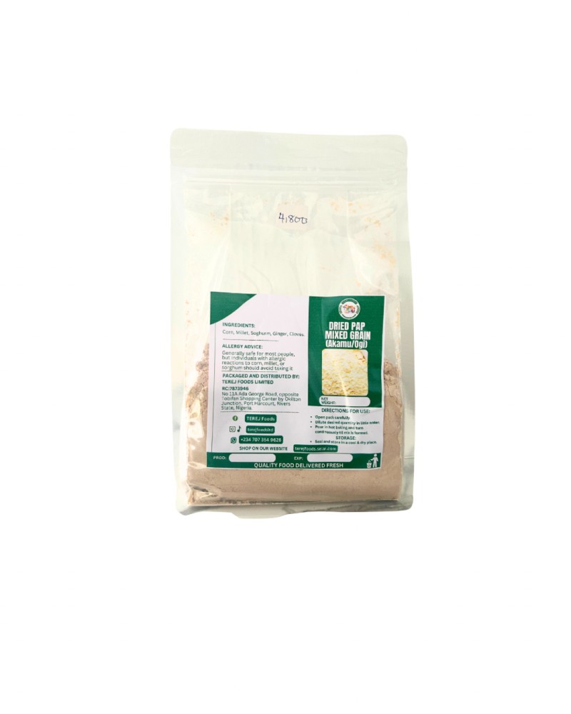 DRIED PAP POWDER (500G) - MIXED GRAINS (GINGER INFUSED)