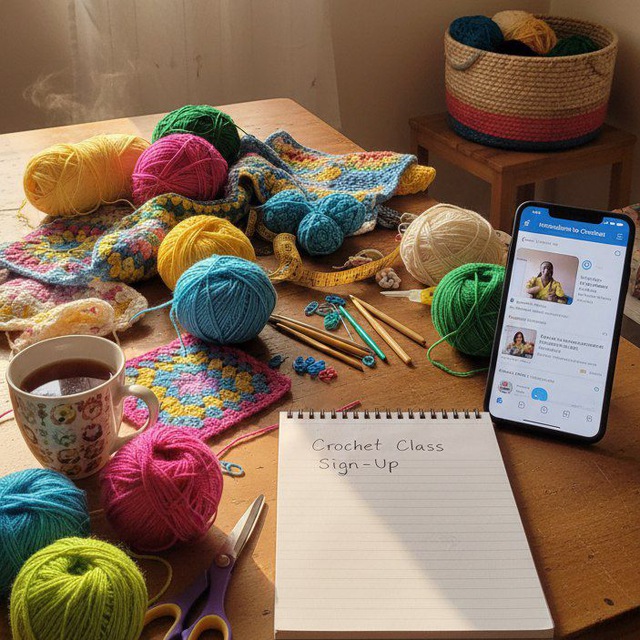 Crochet tutorial class