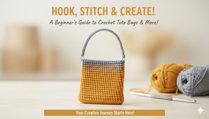 Cross-Stitched Tote Bag