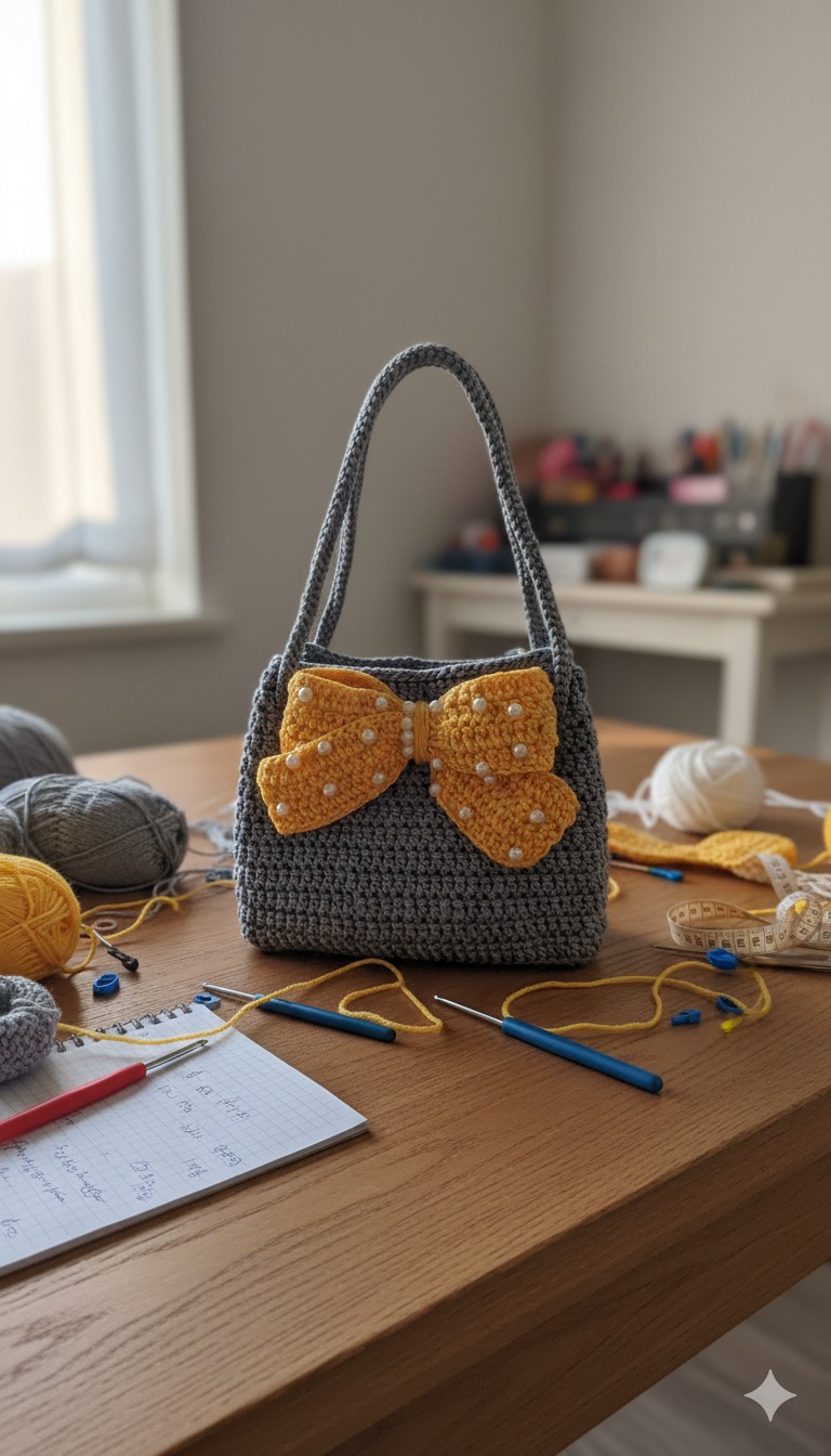 Handbag + bowtie π pattern guide