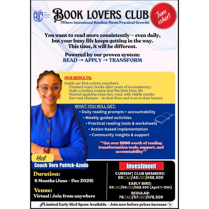 Book Lovers Club (BLC) June Cohort