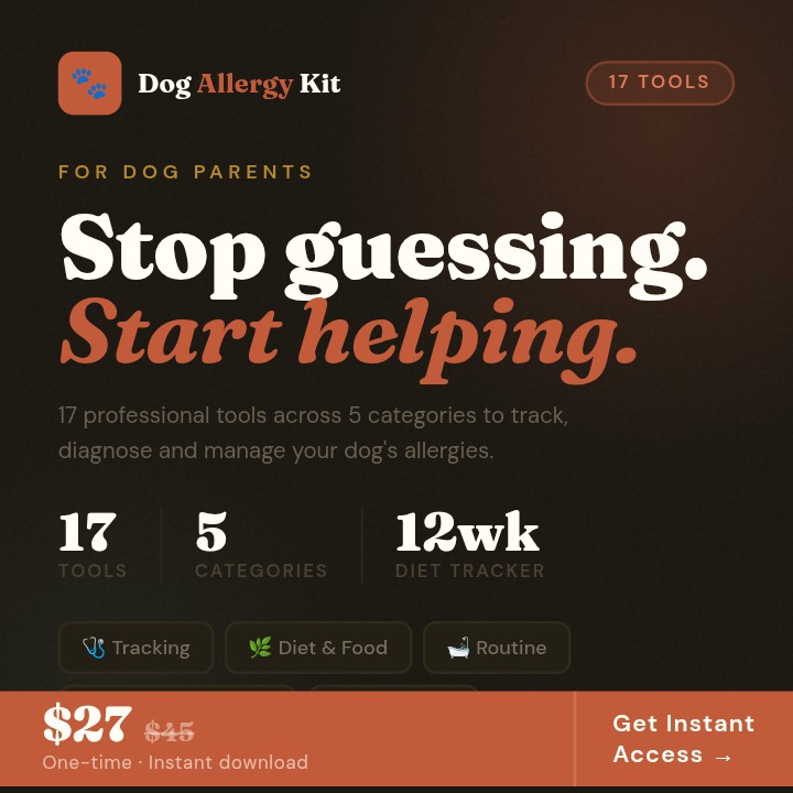 Dog Allergy Tool Kit