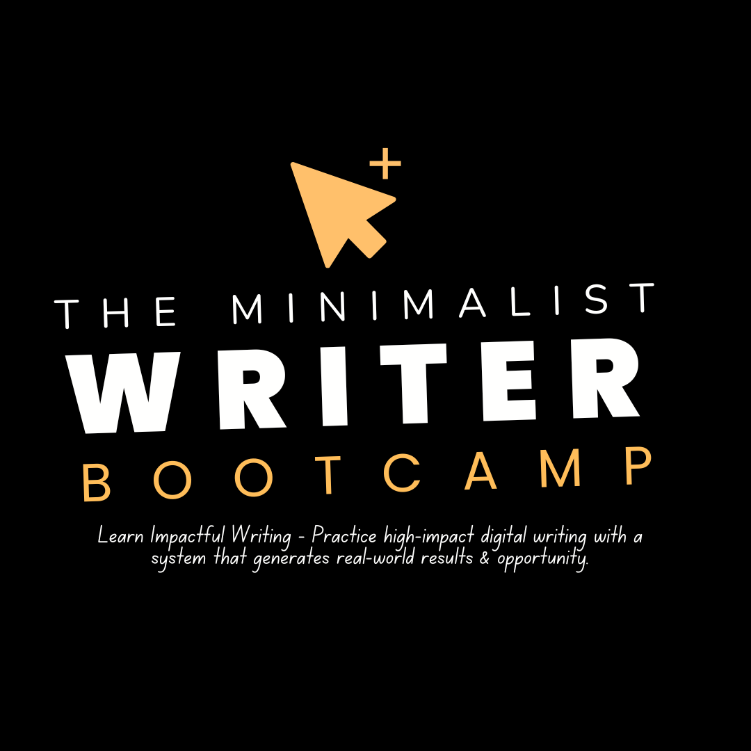 Minimalist Writer Bootcamp