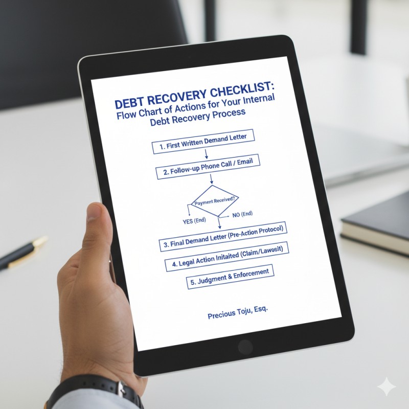 Debt Recovery Checklist (A Flow-chart of Internal Actions)
