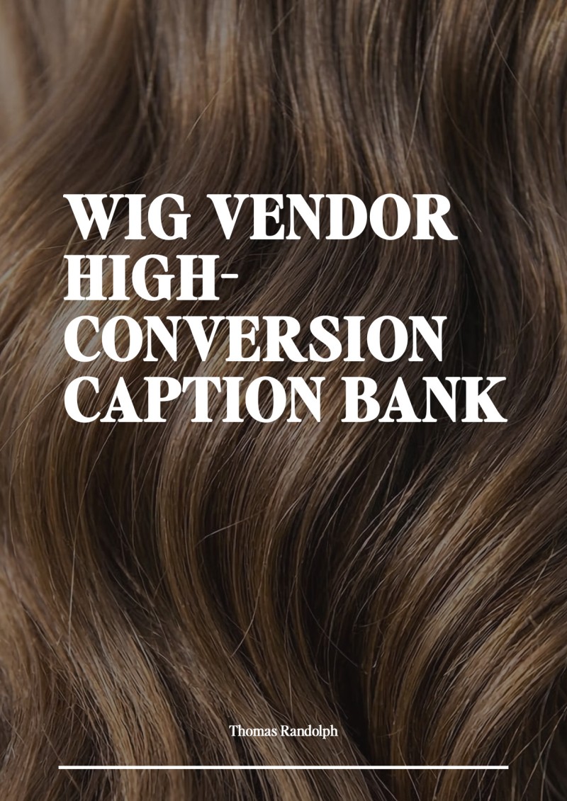 Wig Vendor Sales Caption Bank