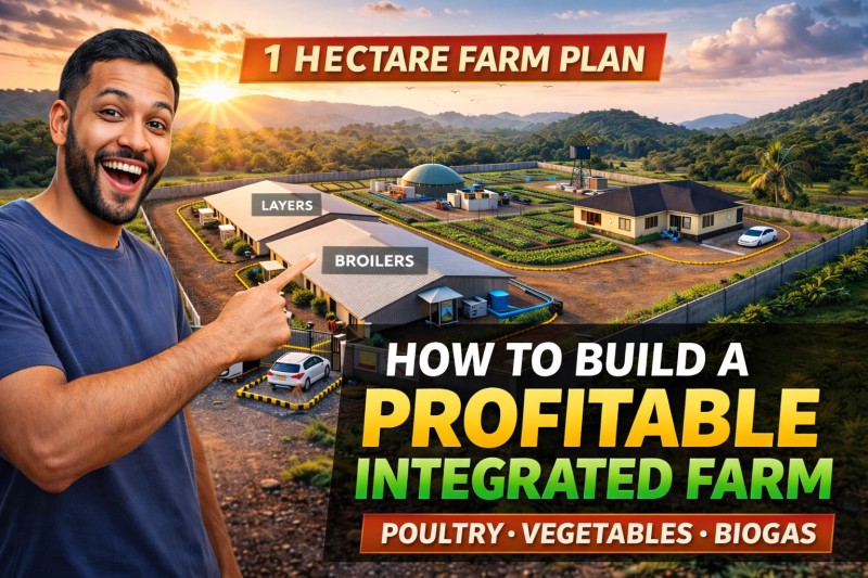How to build a profitable integrated farm (Poultry, Vegetables and Biogas)