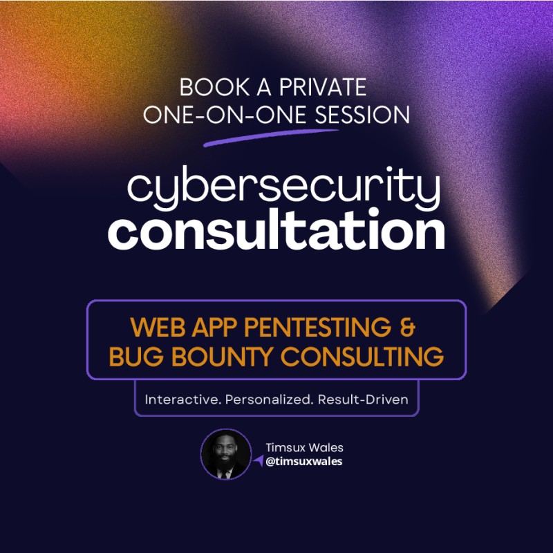 Web App Pentesting & Bug Bounty Methodology Consultation (1 Hour)