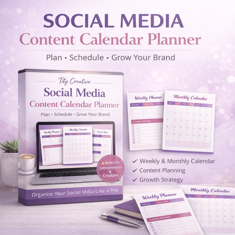 Social Media Content Calendar Plannet