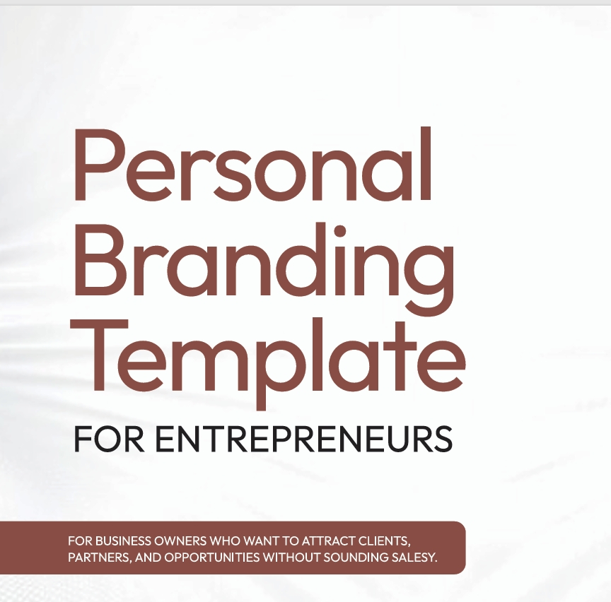 Personal Branding for Entrepreneurs (Template)